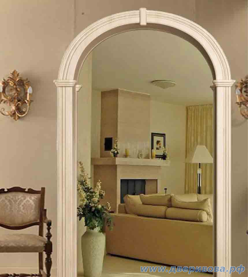 Арка из эко-шпон Валенсия (глубина 400 мм), Капучино